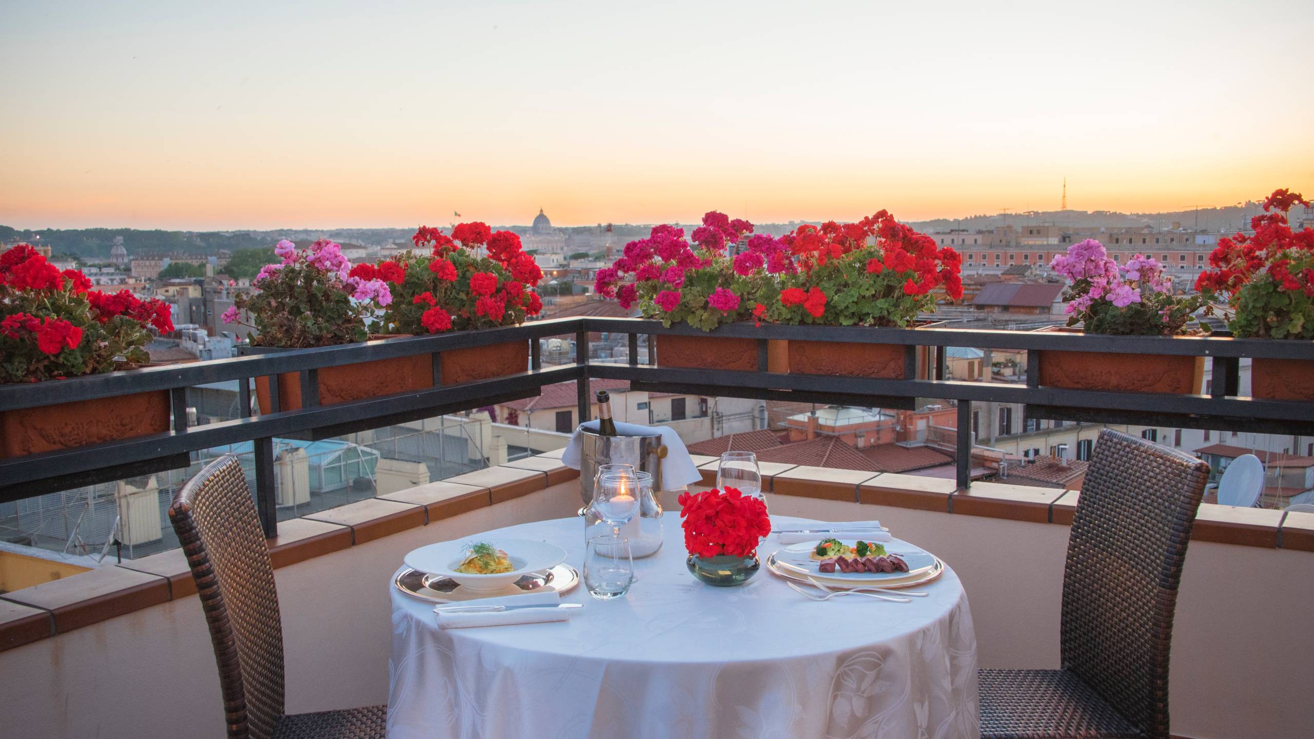 Hotel Diana Rome Roof Garden Official Site