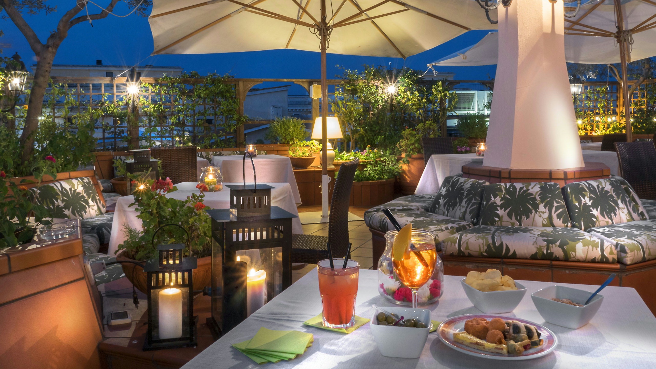 Hotel Diana Rome Roof Garden Official Site